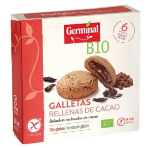 Galletas Rellenas de Cacao SinGluten Bio 200g Germinal